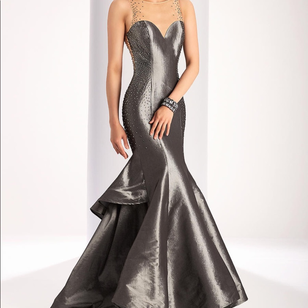 NWT CLARISSE SILVER DRESS